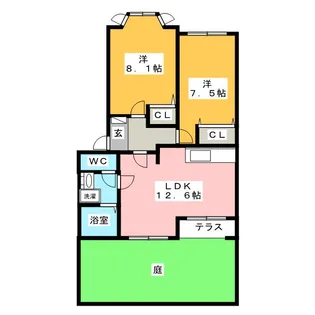 REA 鈴【2階】の間取り