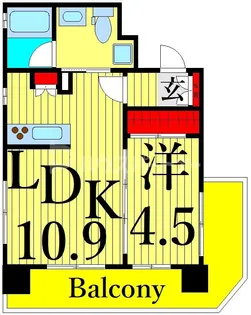 スタジオデン町屋【3階】の間取り