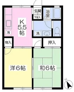 パレーシャルアスカ【1階】の間取り
