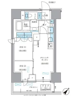 パークアクシス東日本橋【7階】の間取り