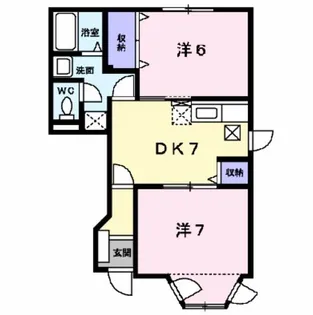 ハピネスC【1階】の間取り