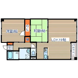 サンクレスト原町【4階】の間取り