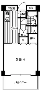 フェアリー小平【3階】の間取り