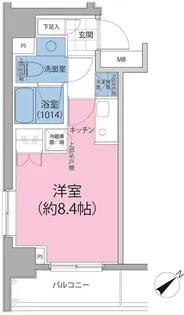 パークハビオ東向島【8階】の間取り