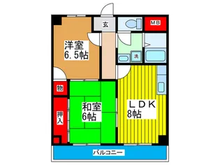 サンライズ野江【5階】の間取り