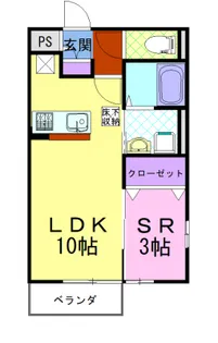 YE-flats【2階】の間取り
