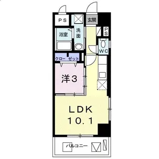 アンドーバーテラス識名【7階】の間取り