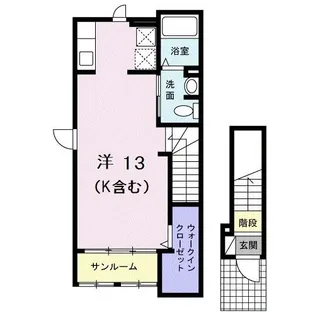アクア湘南【2階】の間取り