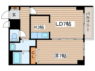 apt K【2階】の間取り