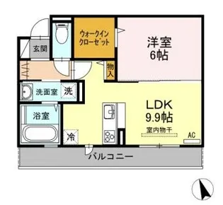 ウィズ 沖浜【3階】の間取り