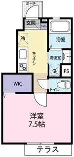 ECRAS A棟【1階】の間取り