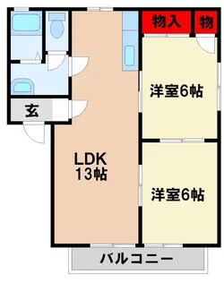 ヴェルドミールB【2階】の間取り