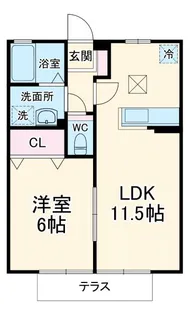 パルテールII【1階】の間取り