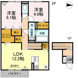 DR喜多川【2階】の間取り