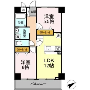 パークヒルズ長津田【1階】の間取り