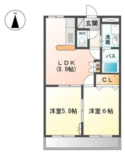 ロイヤルスクエア【1階】の間取り