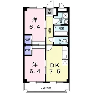 エスポアールホーク【4階】の間取り