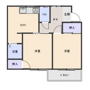 ハイツ川崎【1階】の間取り