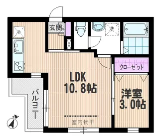 【へーベルメゾン】グラティア浦和【3階】の間取り