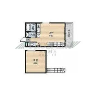 グローリーハイツ東成【5階】の間取り