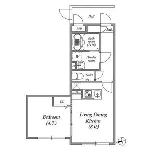 SOLASIA residence荻窪II【3階】の間取り