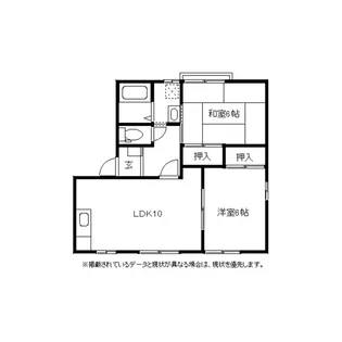 呉羽桜台ハイツ【1階】の間取り