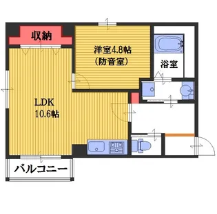 Brilla Cremo【3階】の間取り