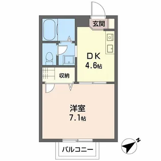 ティアラ藤【1階】の間取り