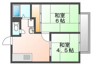 パナハイツ魚橋E棟【2階】の間取り