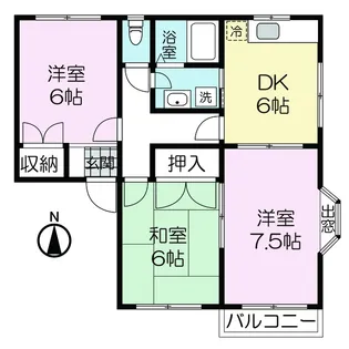エスポワールE【2階】の間取り