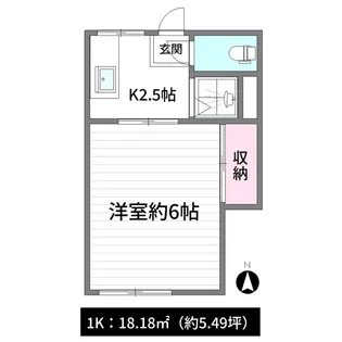 後閑薗【2階】の間取り