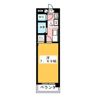スタチーオ大曽根【3階】の間取り