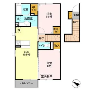 フロウリッシュ【2階】の間取り