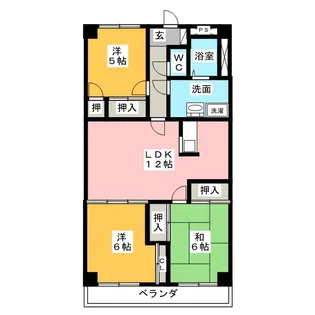 グランシャリオ【2階】の間取り