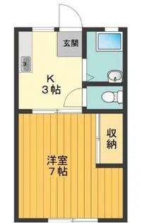 ユーハイツ岸野【2階】の間取り