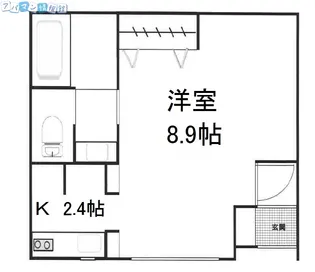 イニエ南万代【1階】の間取り