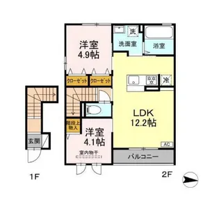 プラムコートIV【2階】の間取り