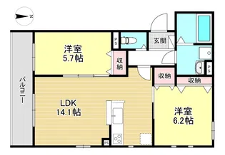 Cleiarge【3階】の間取り