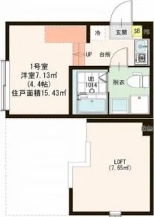 ハーモニーテラス西高島平【1階】の間取り