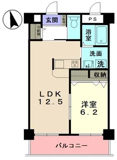 ラ・ポール めいわ【4階】の間取り