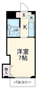 ハイム有明【1階】の間取り