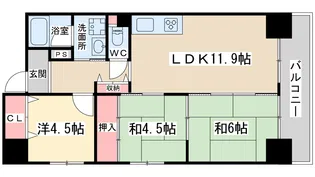 エスパシオ21【1階】の間取り