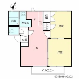 パルク・ヴァン A棟【2階】の間取り