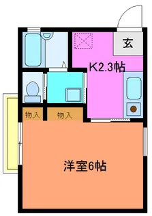 プチハイム【2階】の間取り