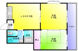 ビートル山本北C棟【1階】の間取り