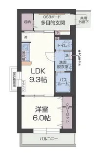 Sun Togari【3階】の間取り