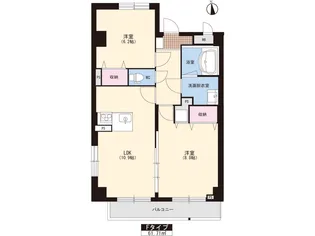 エムズイースト【5階】の間取り