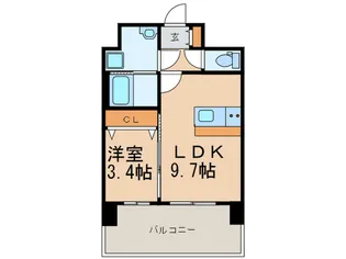 プレベール平尾駅前【10階】の間取り