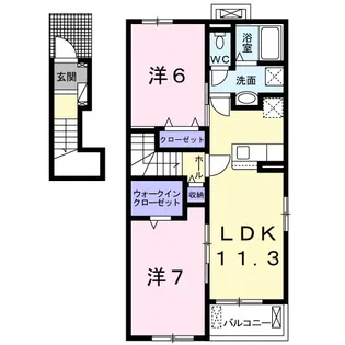 ツインスフィア I【2階】の間取り