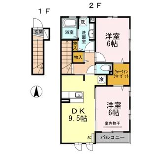ボナール【2階】の間取り